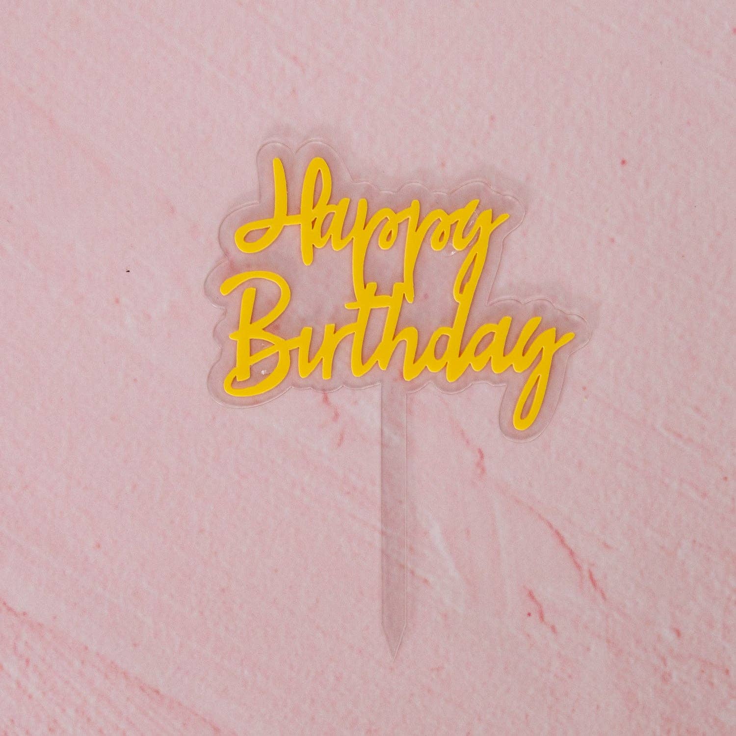 Oh It's Perfect - Vente Décoration pour cake/cupcake - Décor de gâteau « Happy Birthday » en acrylique superposé4