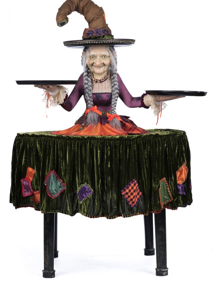 Gertrude Grimoir Witch Cupcake Server for wholesale by Katherine's Collection