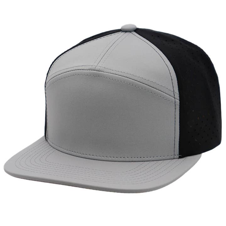 Cap Zone - Wholesale Trucker Hat - Unisex - Two Tone 7 Panel Digital Punch Perforated Snapback14