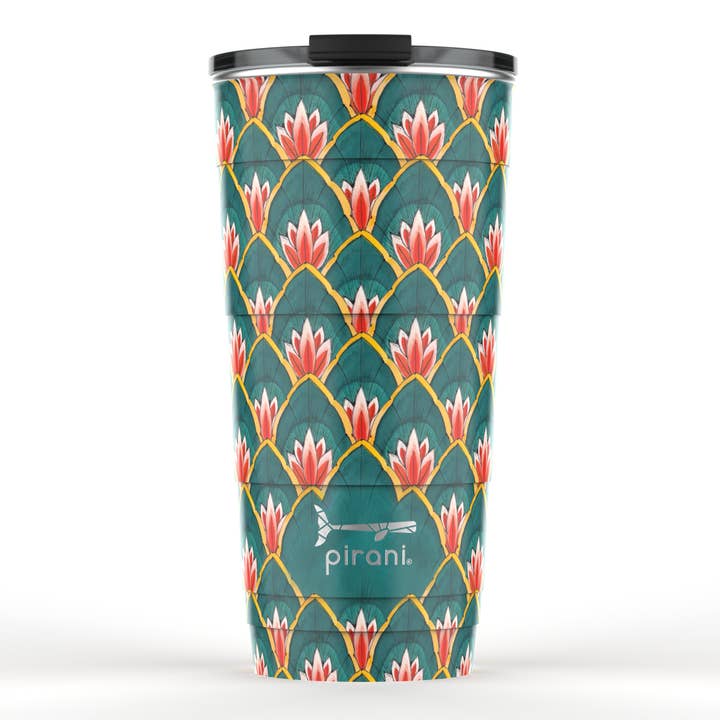 3D Insulated Stackable Tumbler 26 oz - White Lotus for wholesale by Pirani Life