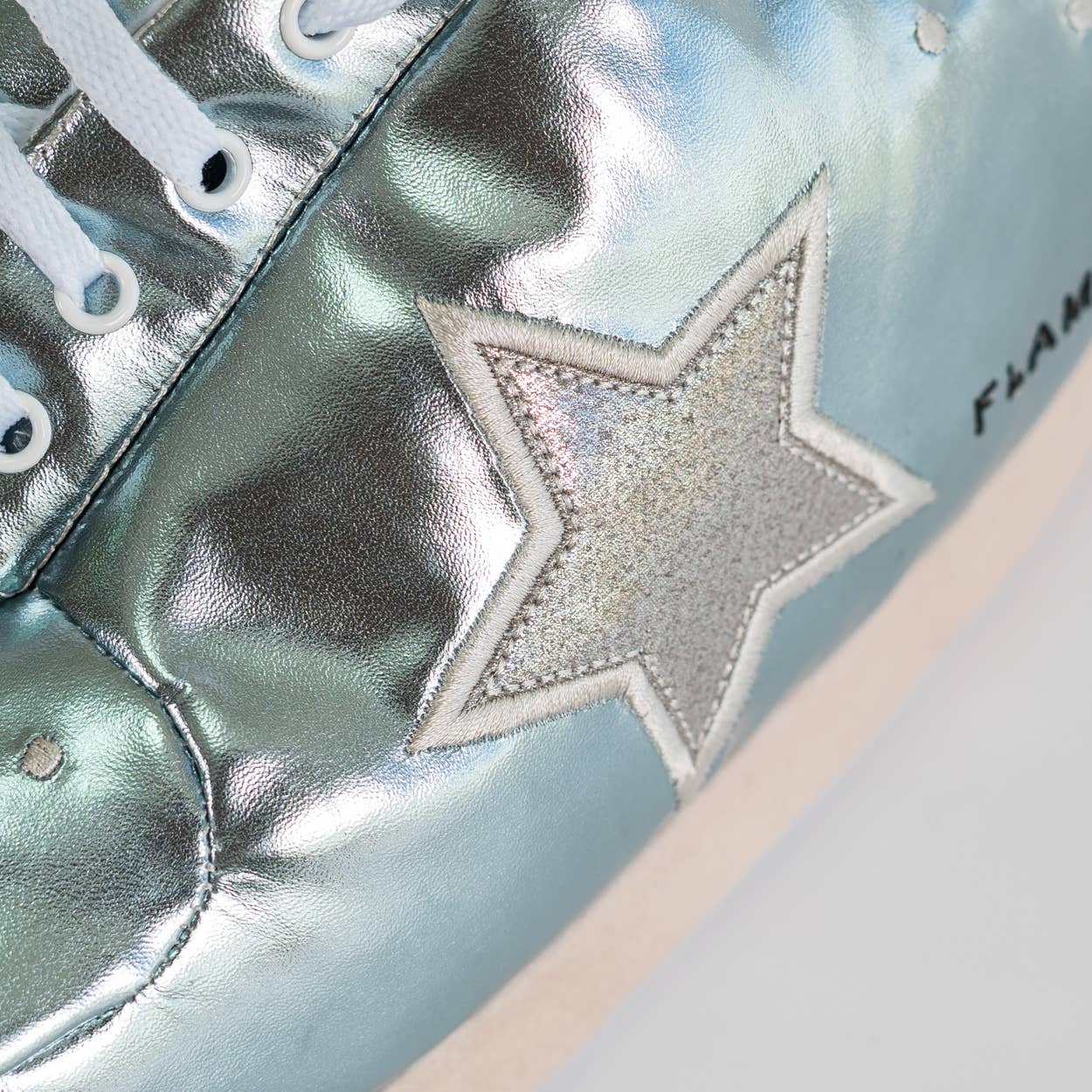 Flamingueo - Vendita all'ingrosso Pantofole - Unisex - Scarpe da casa blu giganti con stelle argentate6