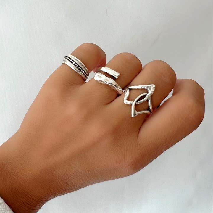 Christina Christi - Wholesale Band/gestapelde ring - Zilveren ringen, statement-ringen, boho-ringen, zilveren bandringen
