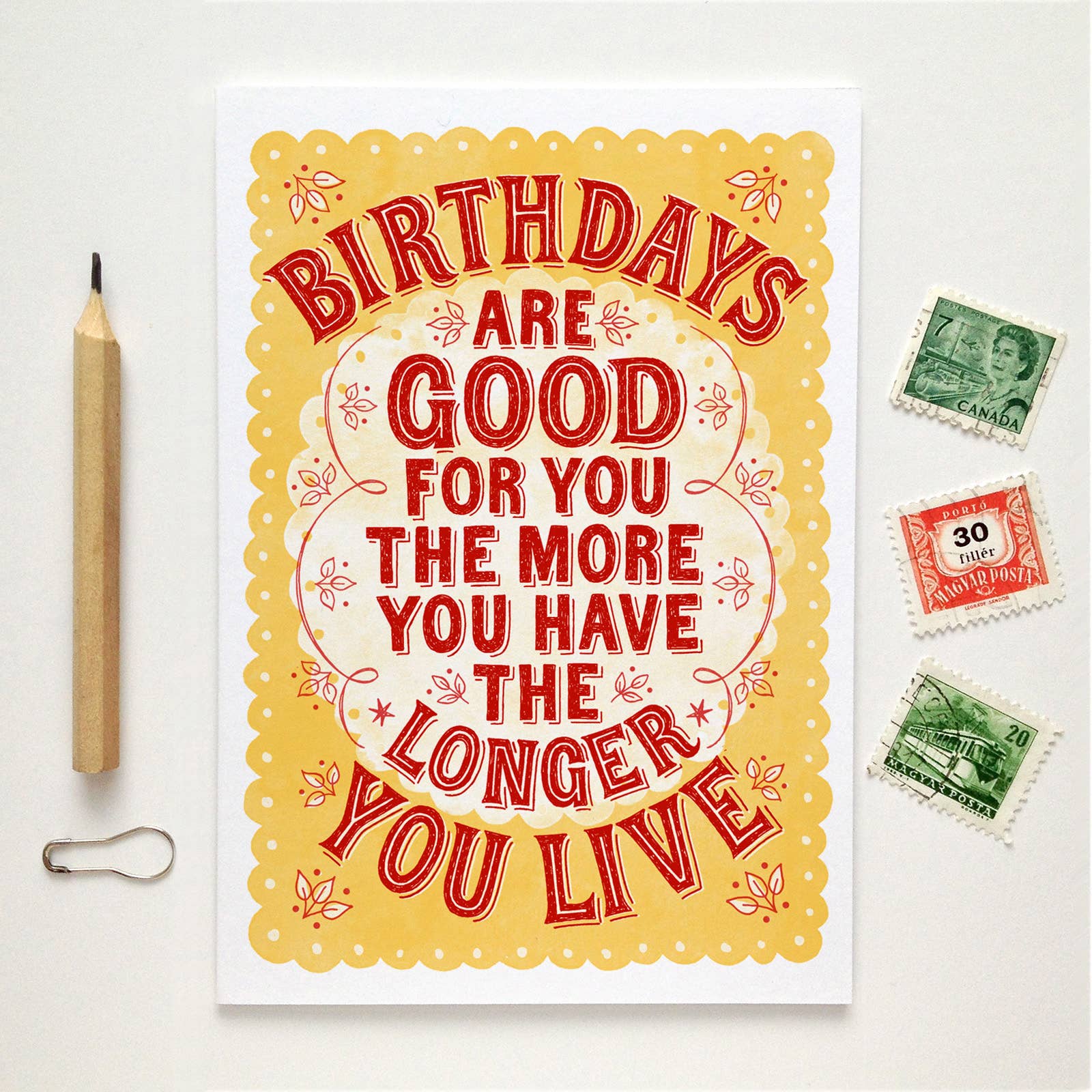 Alexandra Snowdon – wholesale Birthday card – Birthdays Are Good For You Card3