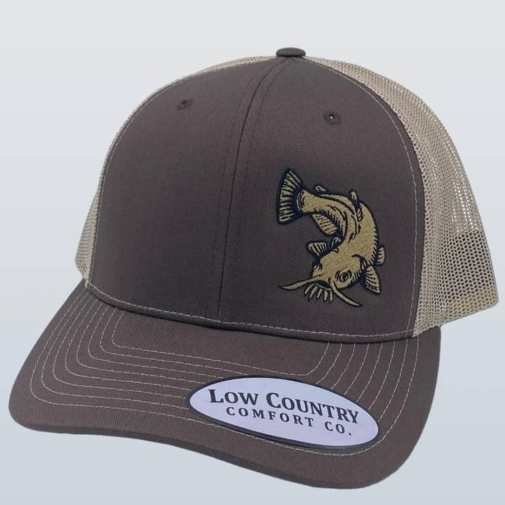 Chapéu de peixe-gato marrom/cáqui por atacado de Riverbed Threads