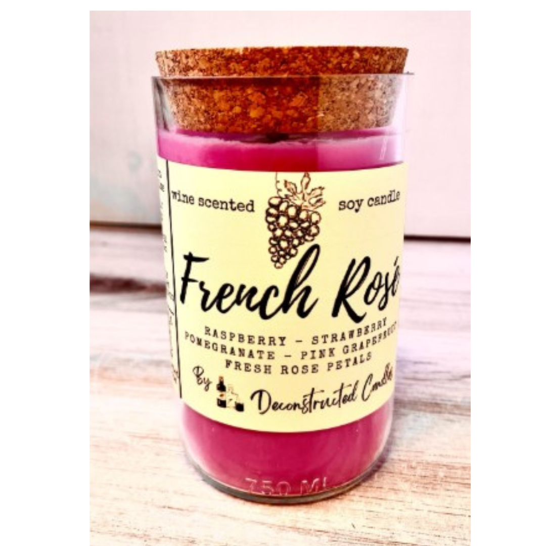 deconstructed candles – Engroshandel Glaslys – Vinflaskelys Korktop duftende af Wine Expert Soy Wax7