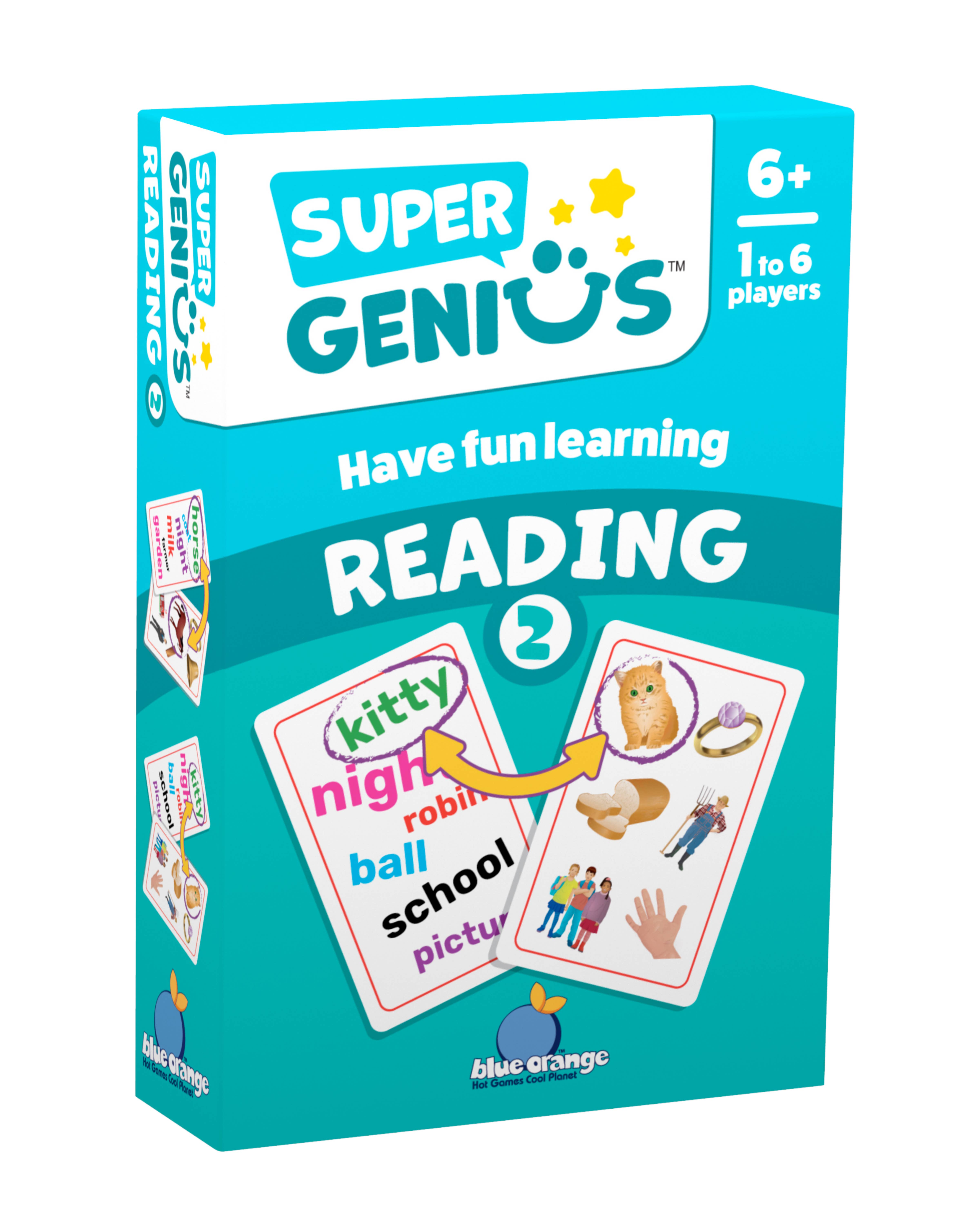Blue Orange Games - Wholesale Brain Game - Kids - Super Genius Reading 2 : The Clever Card Challenge
