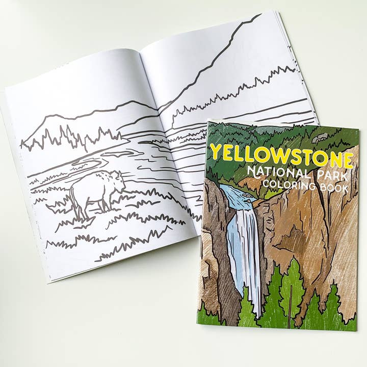 Corvidae drawings & designs - Wholesale Coloring Book - Adult - Yellowstone National Park Coloring Book
