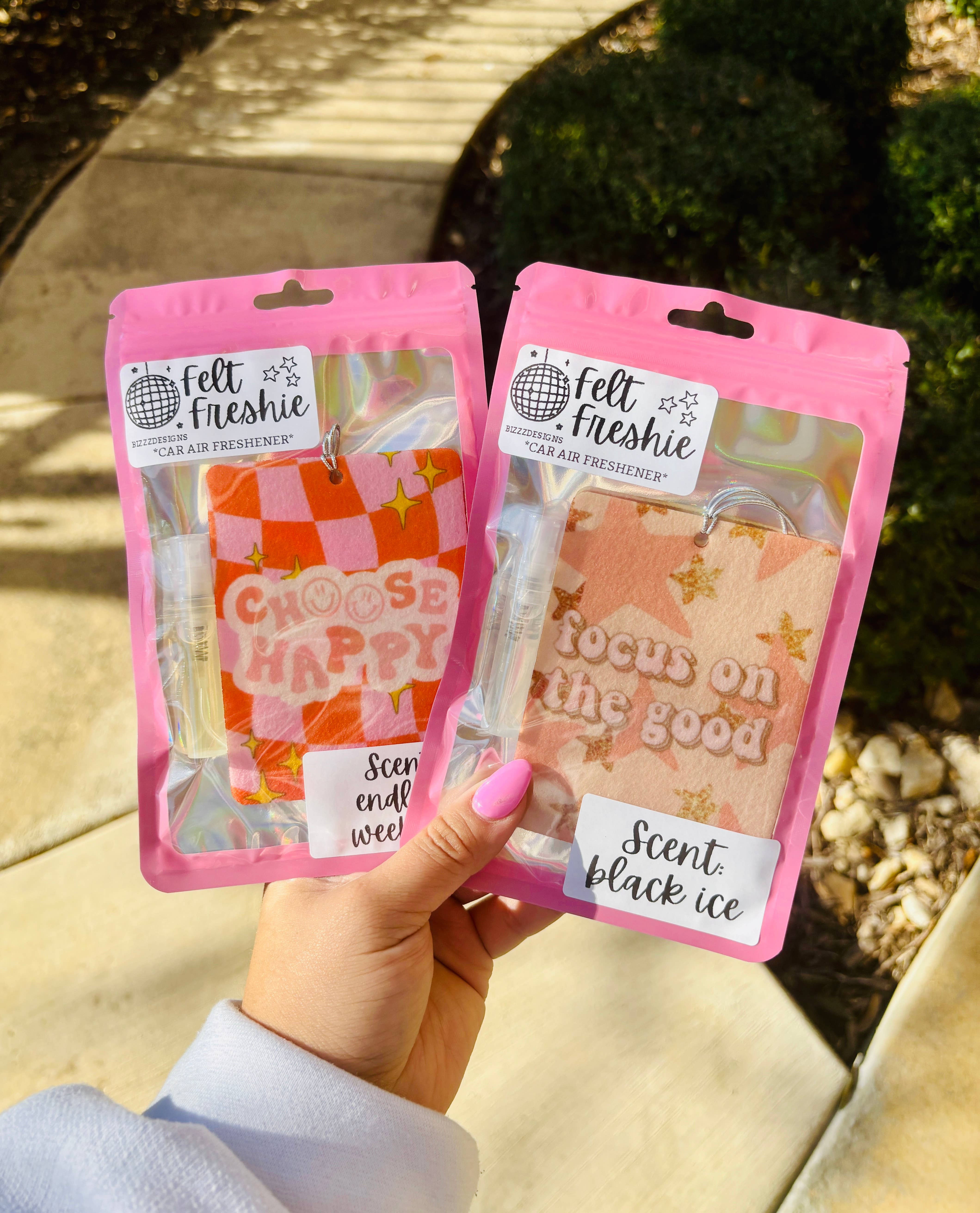 Bizzz Designs - Wholesale Car Freshener - Women's - Pink Bow Coquette Themed Felt Freshies (10-Pack) – Luxe Car4