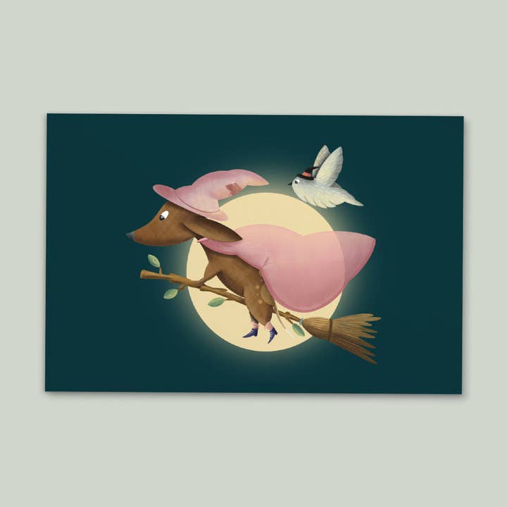 Cartolina « Witch » per la vendita all'ingrosso da parte di Meet Wilma