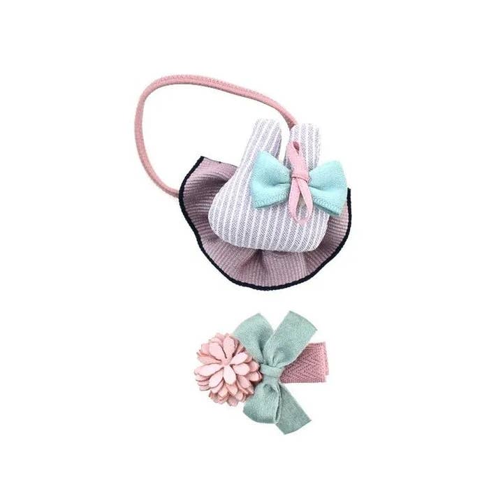 Miss Minna - Wholesale Hair Clip - Kids - 🎀 Children's Hairpin Set Bunny and Bow with Flower4