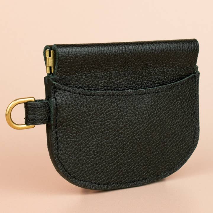 Cold Gold - Wholesale Card Holder - Women's - Chic Leather Card Wallet, Minimalist Cardholder in Black4