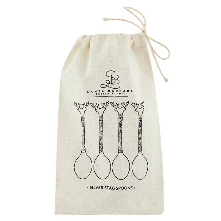 Silver Stag Spoons - Set of 4 for wholesale by Santa Barbara Design Studio by Creative Brands