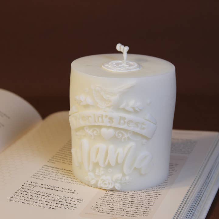 Meilleure bougie maman du monde, bougie pour la fête des mères, meilleure maman pour la vente par Aguas Claras Organics