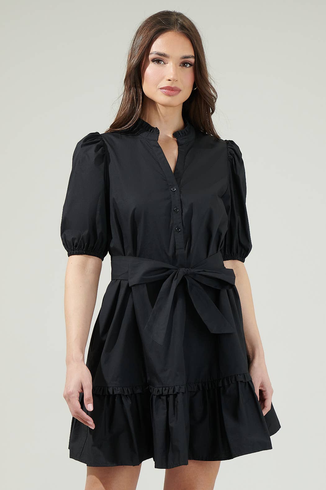 Sugarlips - Wholesale Dress - Women's - Sasha Split Neck Shift Mini Dress3