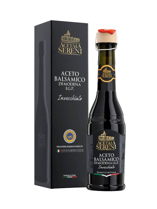 Modena I.G.P. Gereifter Black Label Balsamico-Essig für den Großhandel von Acetaia Sereni
