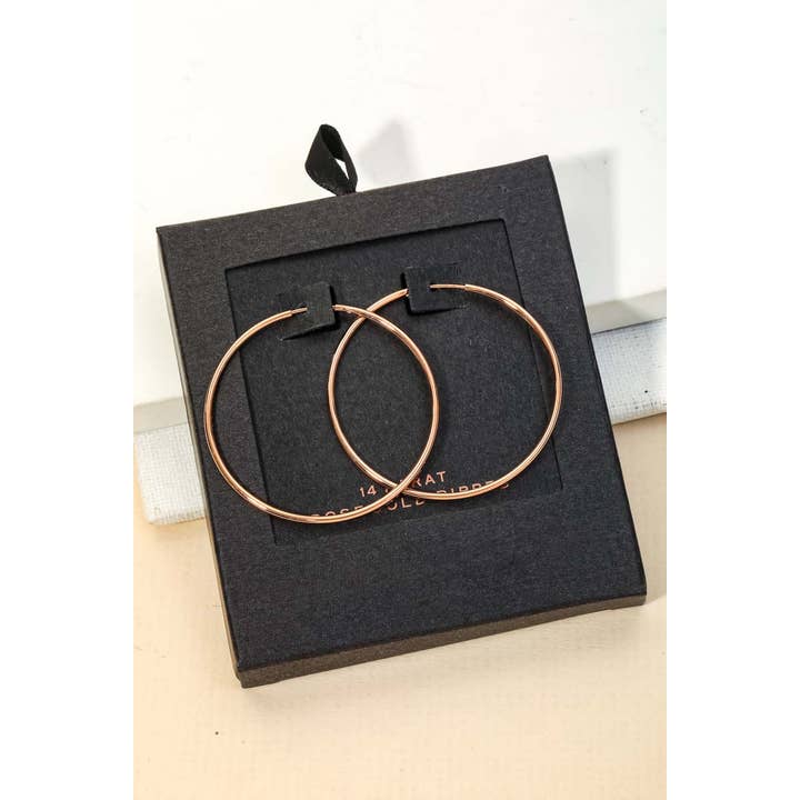 Anarchy Street - Wholesale Hoop Earrings - Secret Box Gold Dipped Thin Hoop Earrings3