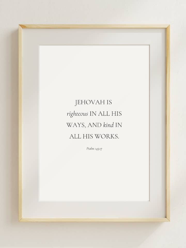 Jehovah Scripture Print for wholesale by These Stones