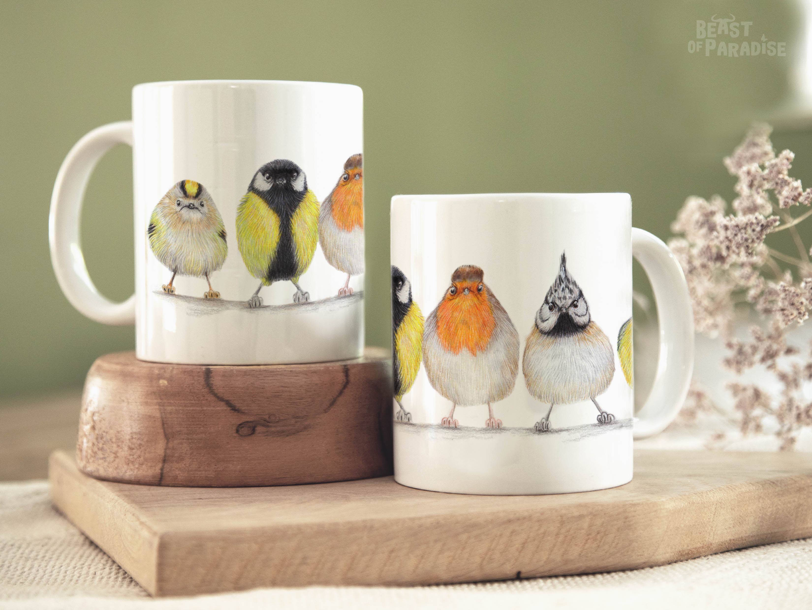 Beast of Paradise - Wholesale Coffee/Tea Cup - Ceramic Mug, European Birds, Funny Mugs, Animal Mug3