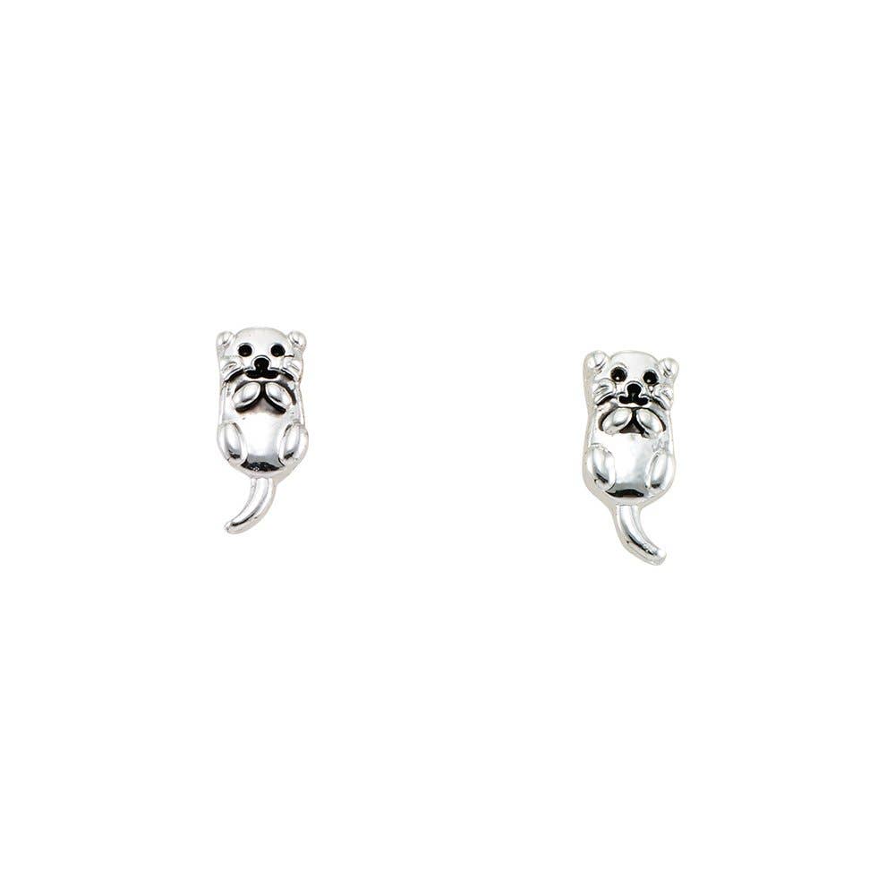 World End Imports Jewelry & Gifts - Wholesale Stud/Post Earrings - ER Mini Otter Stud-120