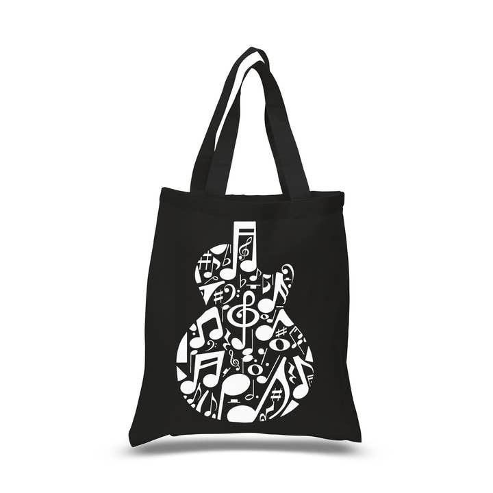 Music Notes Guitar - Petit sac Word Art pour la vente par LA Pop Art