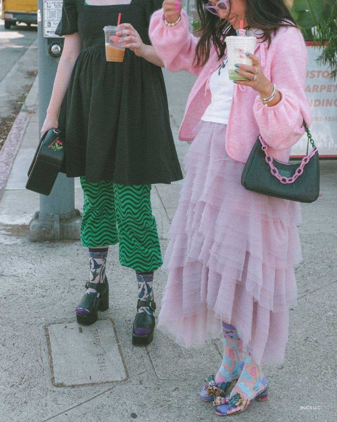 Sock Candy – Engroshandel Strømper - Dame – Wicked Gør dig klar med Glinda Shimmer Sheer Crew Sok5