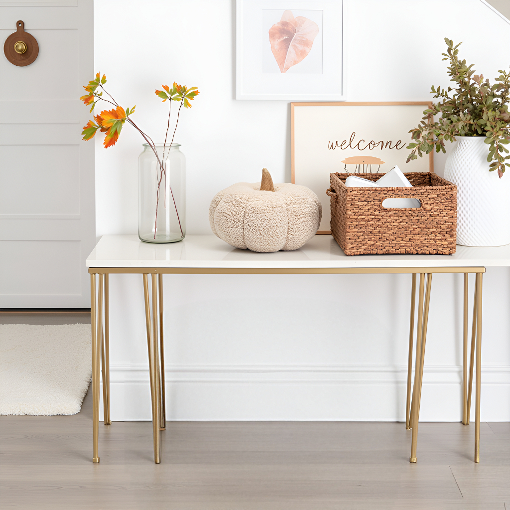 Pearhead - Vente Coussin décoratif - Coussin Sherpa en forme de citrouille, décoration automnale11