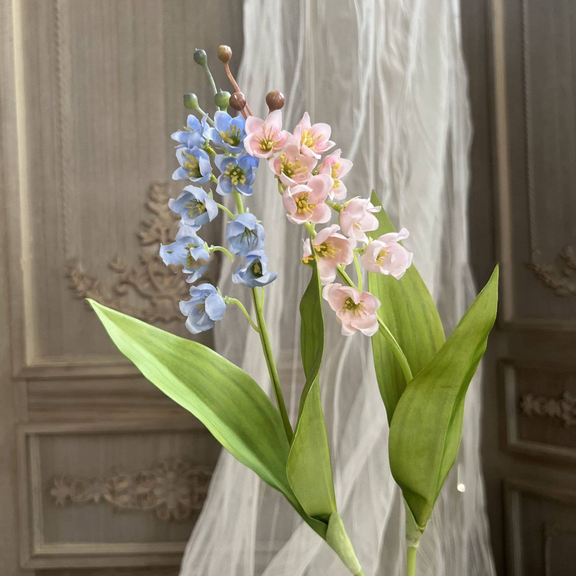 Sweet Home Deco – wholesale Artificial flowers – 15''T Faux Lily of The Valley Flower, Tiny Wild Flowers 8