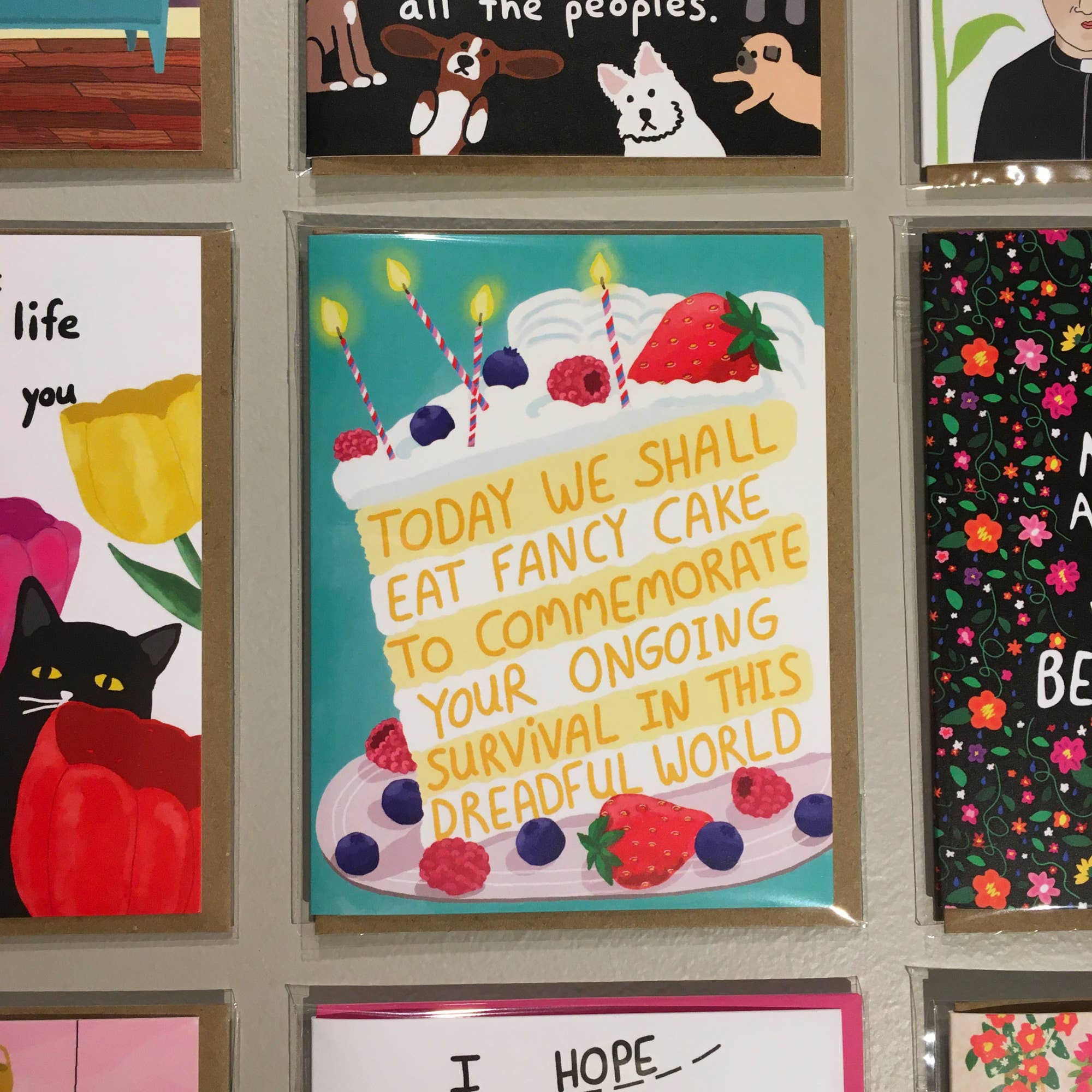 Bangs & Teeth - Wholesale Birthday Card - Fancy Cake Birthday Card, funny birthday card2