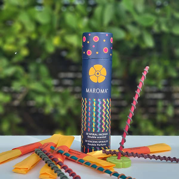 MAROMA USA - Wholesale Incense - Spiral Incense Yellow Set1