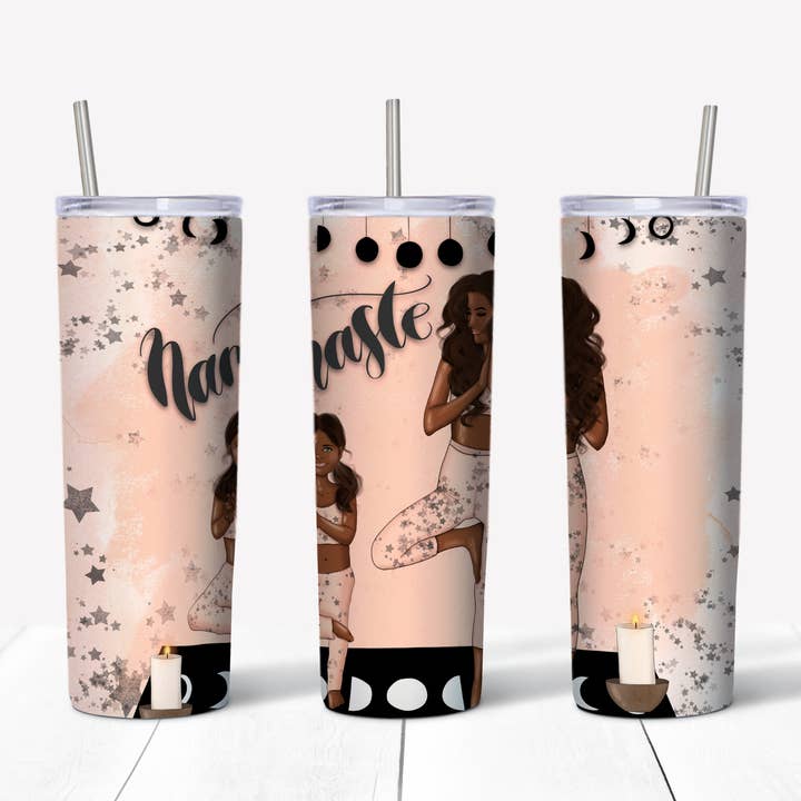 Gobelet Namaste 2 20 oz pour la vente par Perfectly Diverse Trendz, LLC