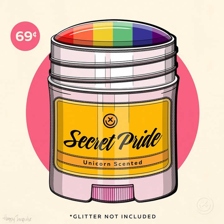 Secret Pride - Impression 8 x 8 pour la vente par Happy Impulse