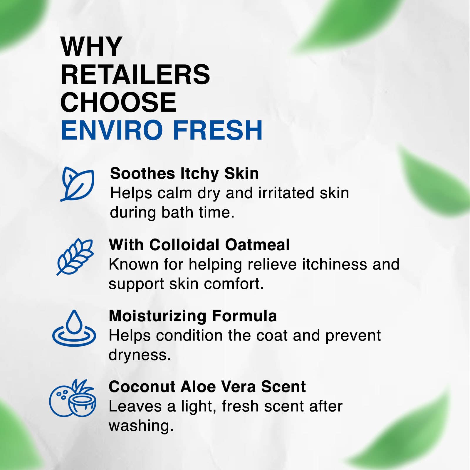 Enviro Fresh - Wholesale Pet Shampoo - Dog - Dog Itch Relief Shampoo - Coconut Aloe Vera2