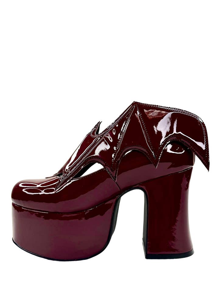 STRANGE CVLT - Vente Chaussures à plateforme – femme - VAMPIRA - SANG DE BŒUF3