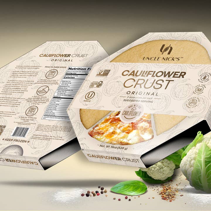 Cauliflower Crust Original (12, two-packs in each case) for wholesale by Uncle Nick’s