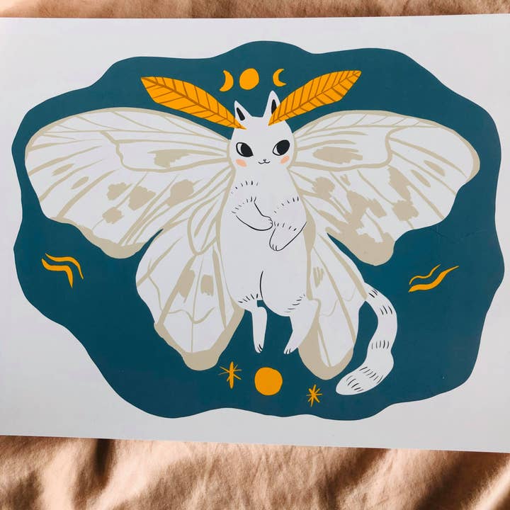 Bunny Dee - Vendita all'ingrosso Stampa artistica - Poodle Moth 8x10 stampa opaca di alta qualità