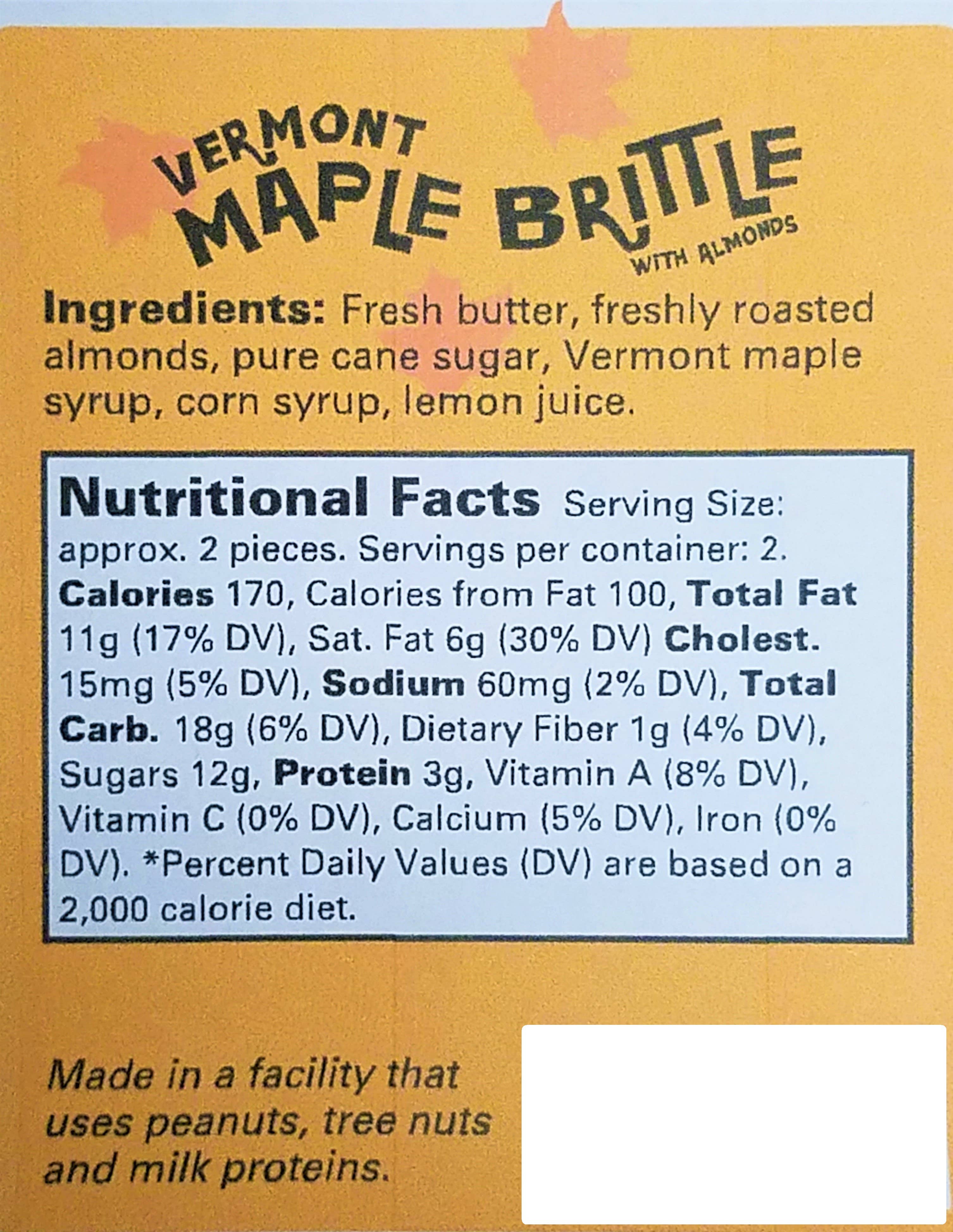Sweet on Vermont Artisan Confections - Wholesale Brittle - Maple Brittle with Almonds - Box2