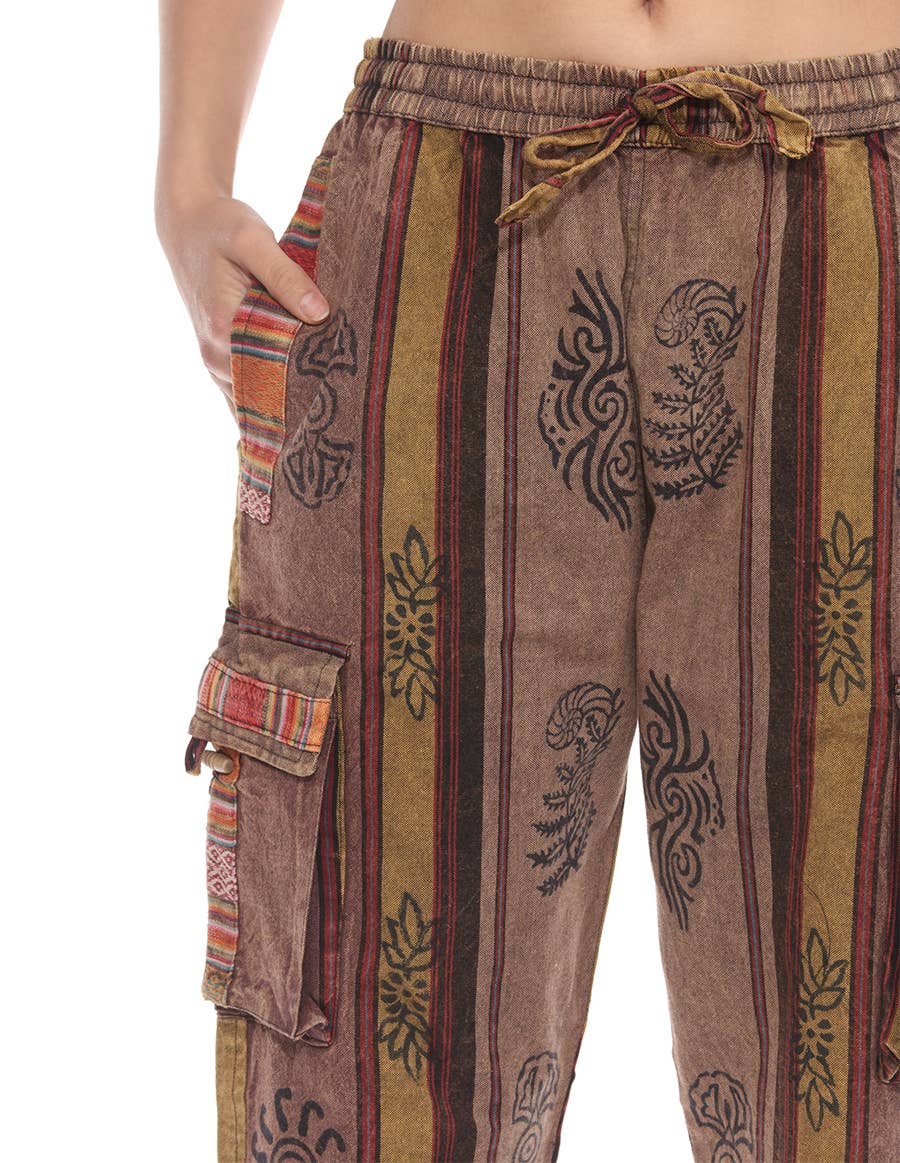 The Collection Royal / Royal Handicrafts - Wholesale Pants - Women's - Cotton Washed Boho Hippie Genie Pants18