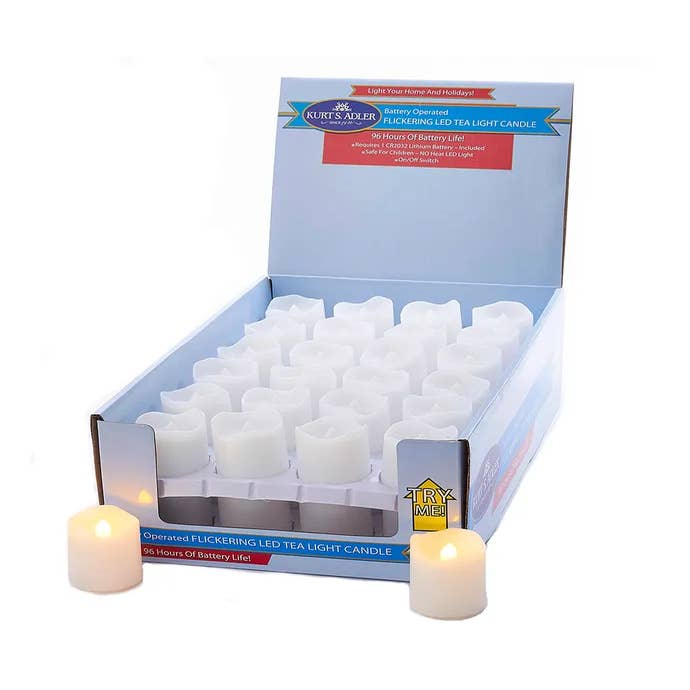 Hyoola White Votive Candles - 24 Pack - Clear Glass Cups, Unscented, Extra Long 24 Hour Burn Time - for Party Decorations, Birthday, We