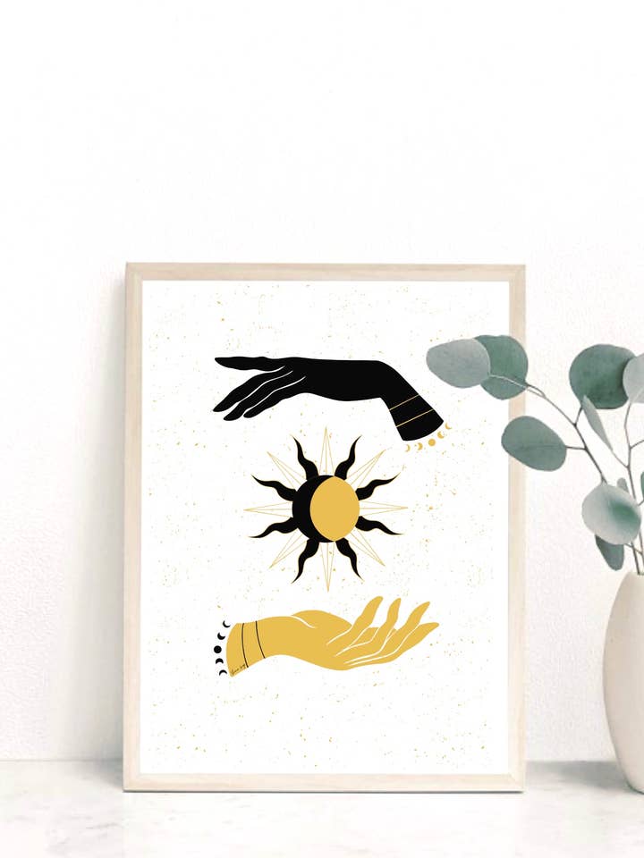 Stampa giclée Artemis e Apollo per la vendita all'ingrosso da parte di Sheena lange Illustrations