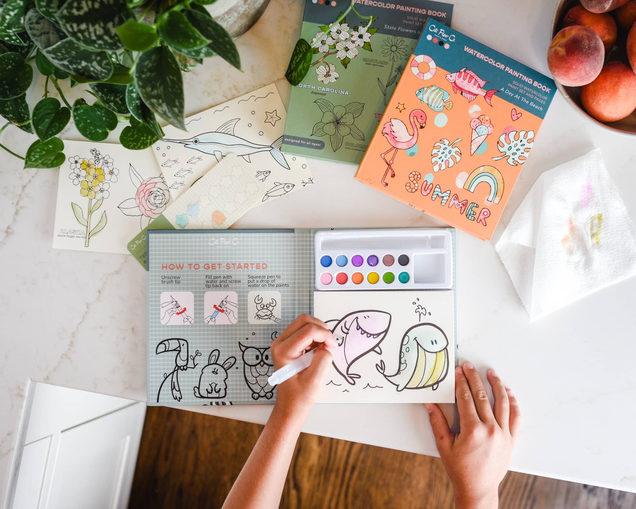 Cate Paper Co. – Aquarela por atacado – Livro de Aquarela e Conjunto de Tintas - Calendário do Advento5