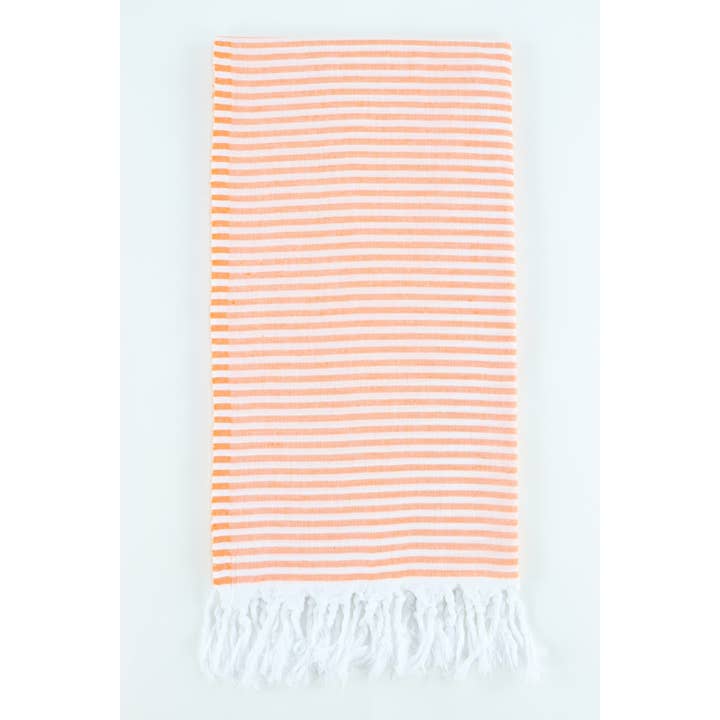 TURKISH LINEN & TOWELS - Wholesale Beach Towel - Premium Turkish Cotton Thin Striped Peshtemal Beach Towel3