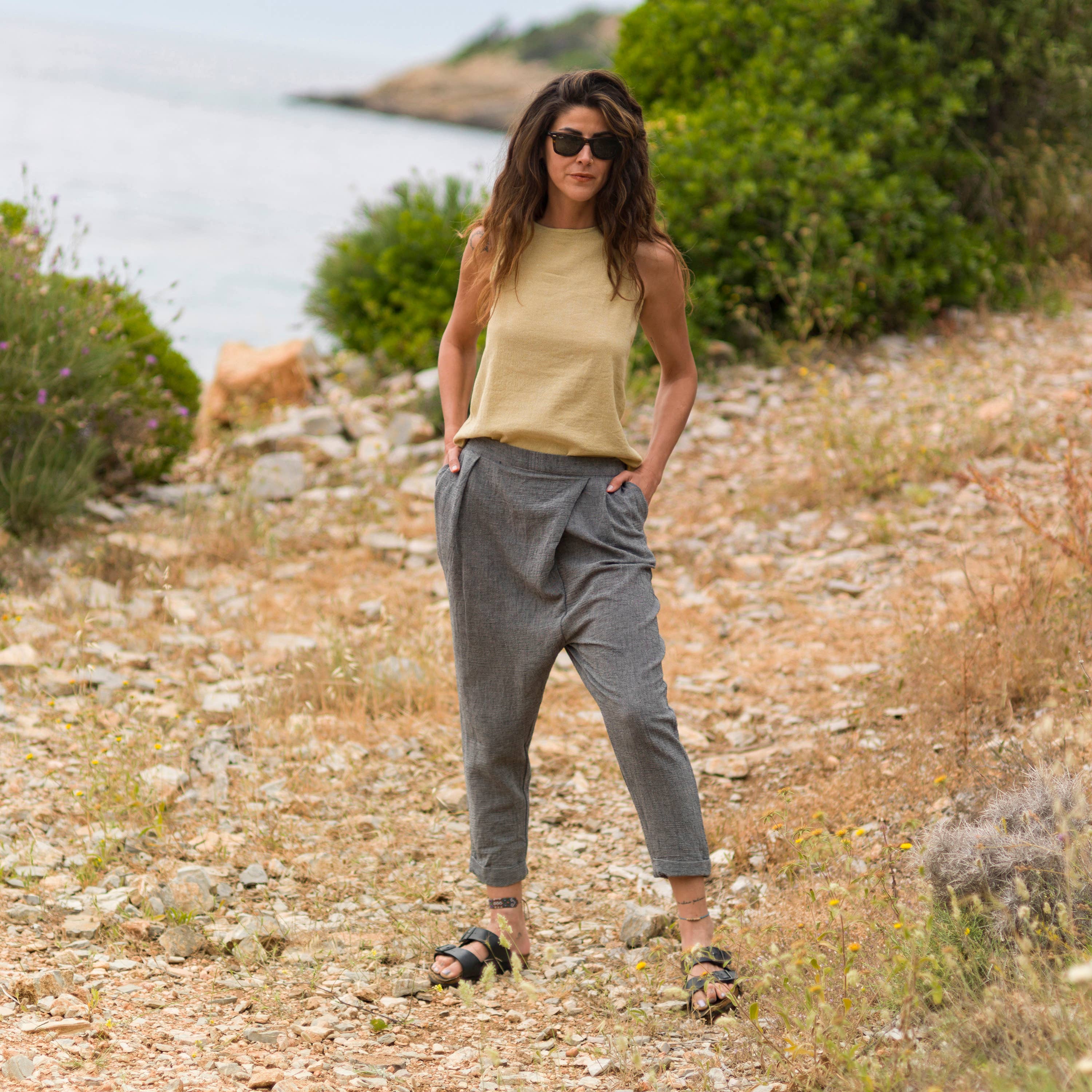 loom.ist - Vendita all'ingrosso Pantalone - Donna - Pantaloni Sile Fold Over11