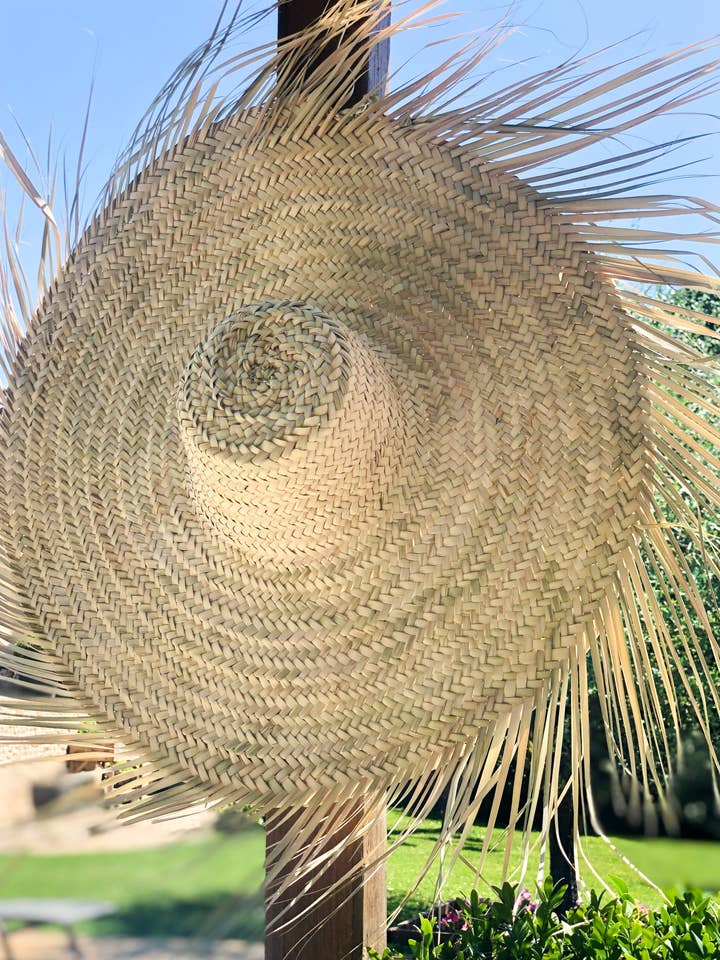 Straw wall hat - DECORATIVE STRAW HAT - Moroccan hat for wholesale by Mikwi