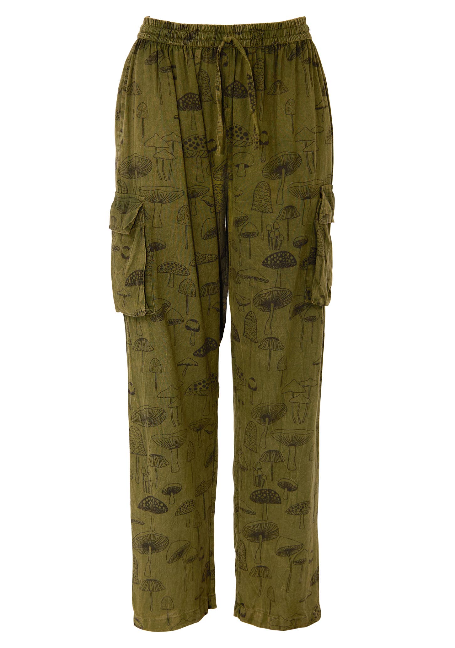 Namaste - Wholesale Pants - Women's - Mushroom Cargo Trousers1