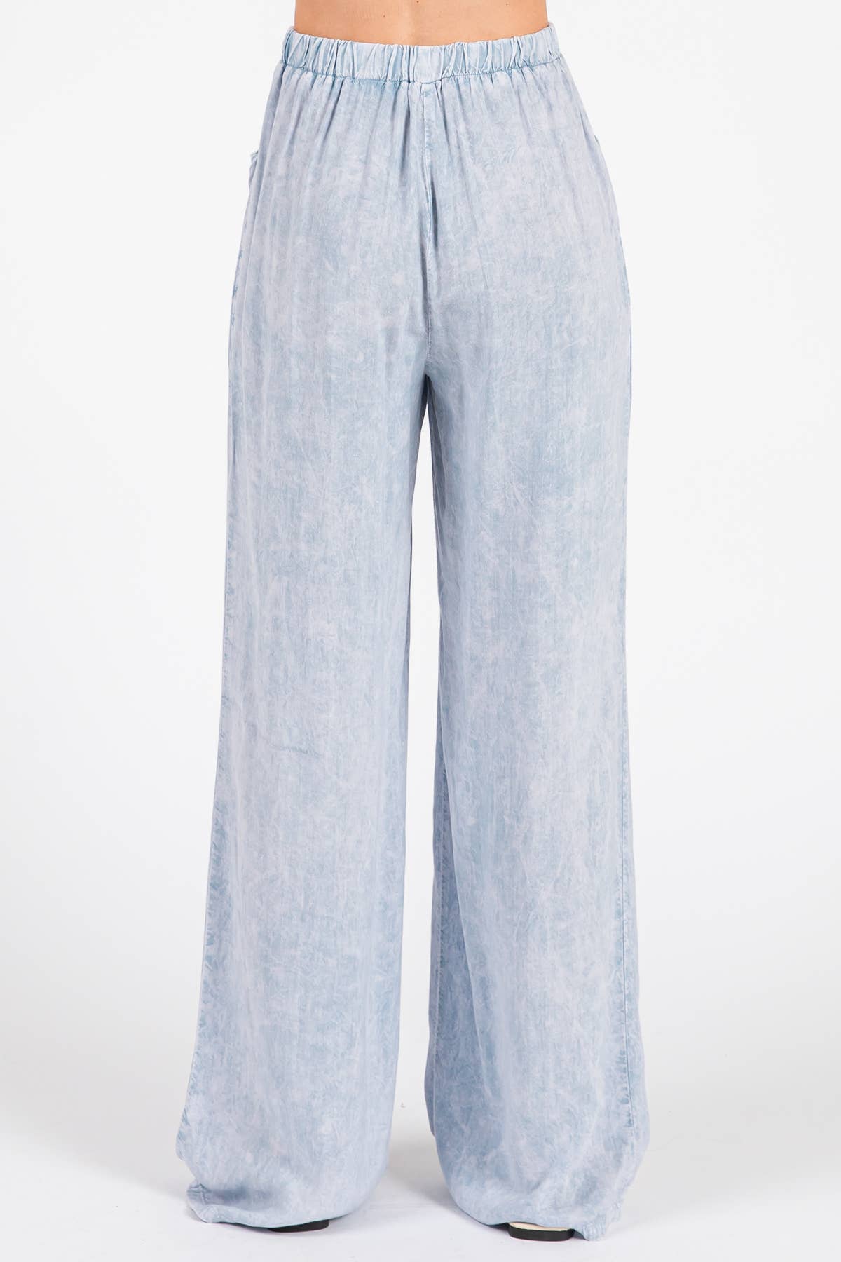 LT Denim Garment Dye Challis Wide Leg Pants - P70387P for wholesale on Faire6