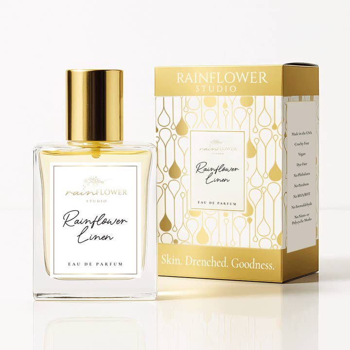 Rainflower Linen Eau de Parfum for wholesale by Rainflower Studio