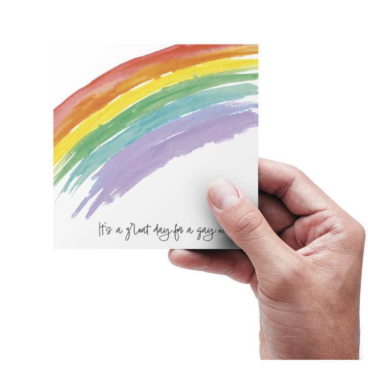 Het is een geweldige dag voor een homohuwelijk - kaart voor wholesale door Kortspecialisten