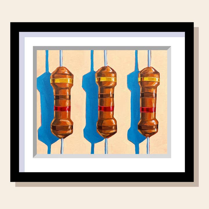 Resistors Art Print for wholesale by Painting With James