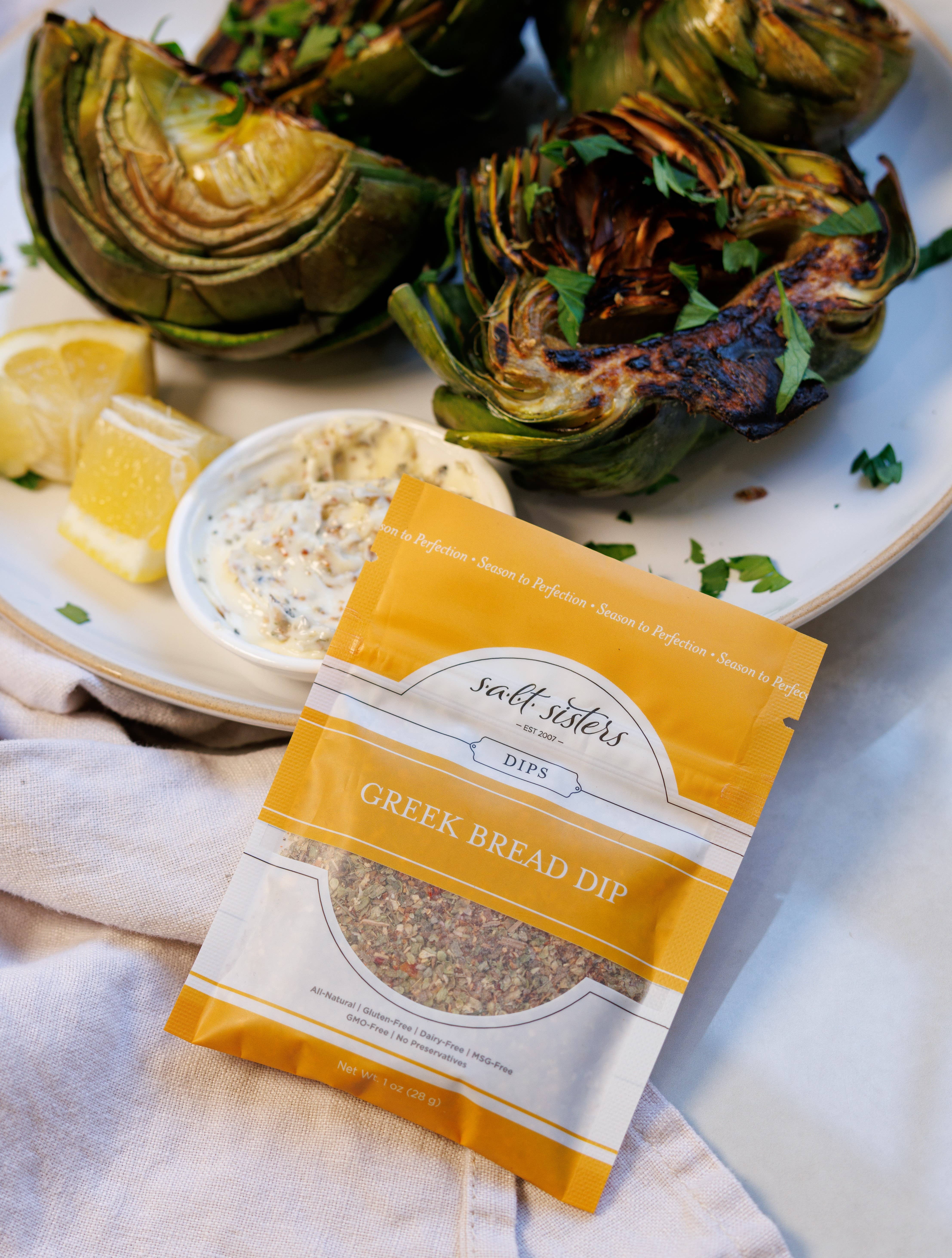 Salt Sisters - Wholesale Dip - Dip Seasoning Mix - Greek Bread Dip - Packaged Weights3