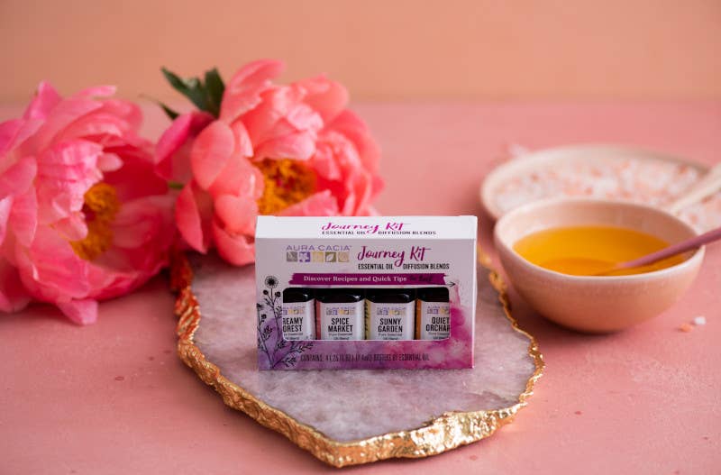 Aura Cacia - Wholesale Essential Oil - Journey to Diffusion Kit 100% Pure Essential Oils|4 Blends7